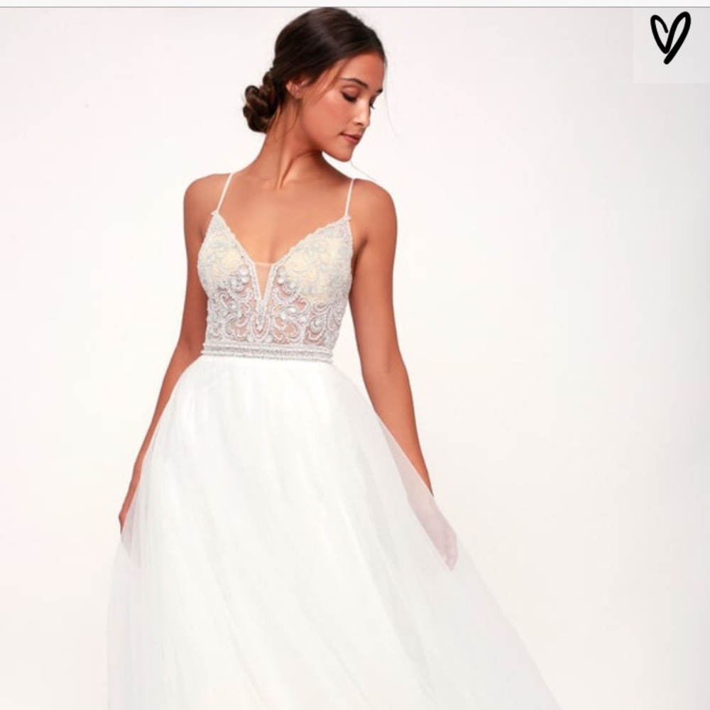 Lulus white dress